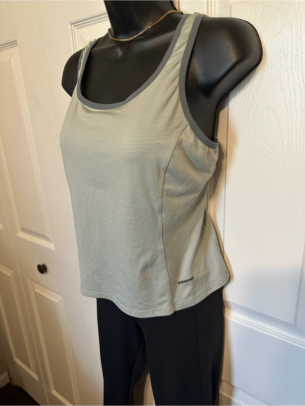 Patagonia |Sage Green Tank with Gray Trim - Women’s XL